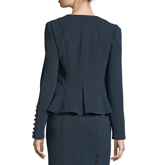 Nanette Lepore Ava Zip-Front Textured Knit Jacket - Worn on TV - Picture 5 of 10